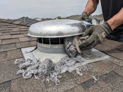 Cleaning Dryer Vent On Roof in Littleton
