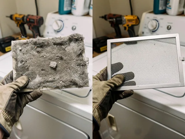 Professional lint trap cleaning by Littleton Dryer Vent Cleaning in Littleton