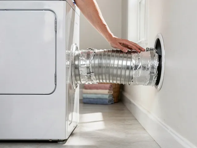 Professional dryer vent hose installation by Littleton Dryer Vent Cleaning in Littleton